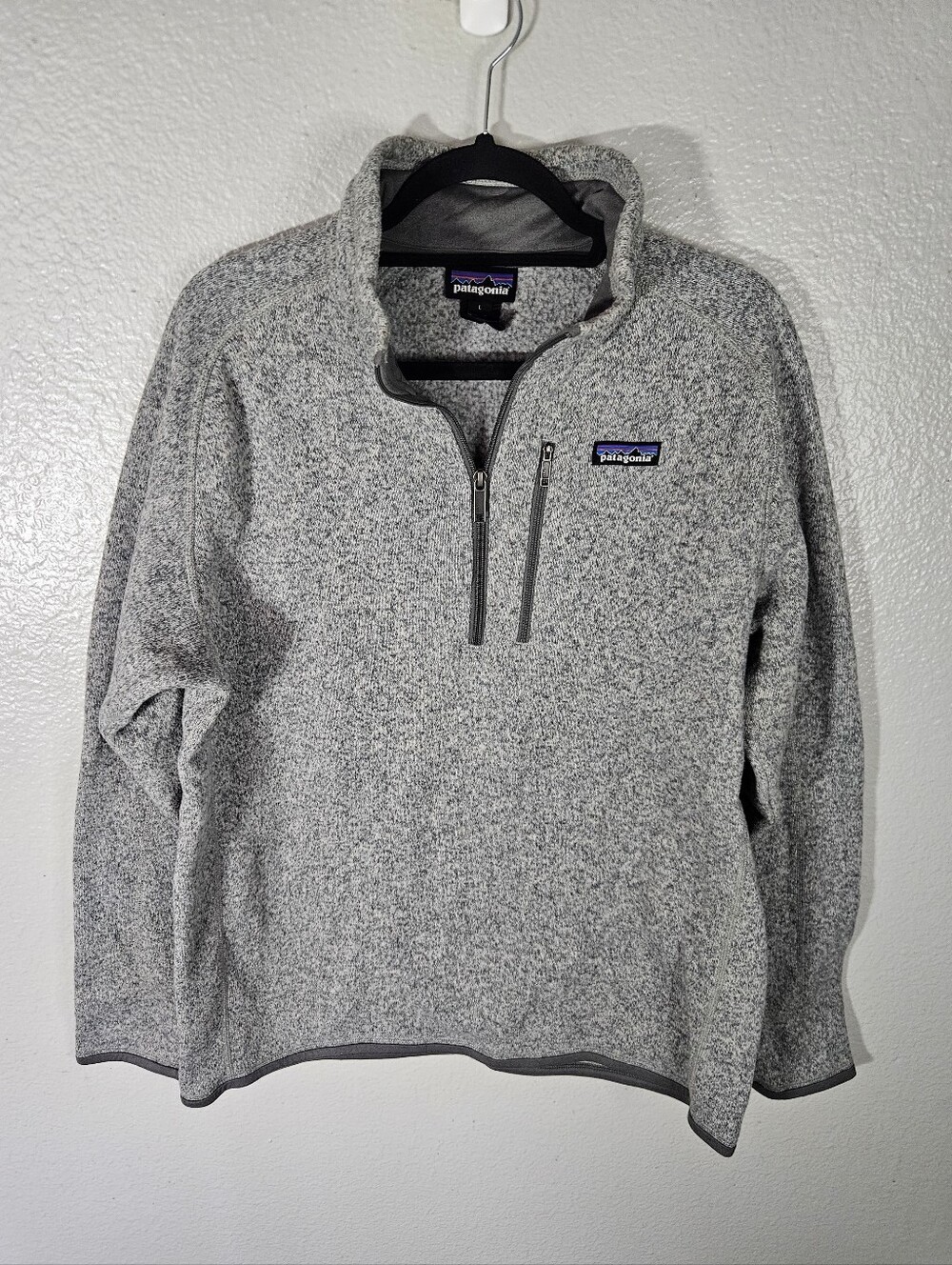 Patagonia 1/4 Zip Better Sweater Gray Size L